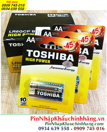 COMBO hộp 12 vỉ (24viên) Pin AA 1.5v Alkaline Toshiba LR6GCP BP-2PV _Giá chỉ 239.000đ/ Hộp